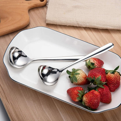 8-Inch Gravy Ladle SUS304 Stainless Steel Serving Ladle, Set of 4