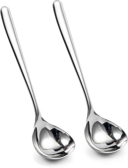 8-Inch Gravy Ladle SUS304 Stainless Steel Serving Ladle, Set of 4