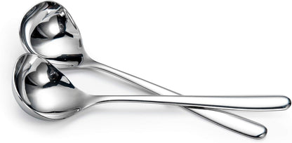 8-Inch Gravy Ladle SUS304 Stainless Steel Serving Ladle, Set of 4