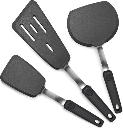 Mixed 5 Piece Silicone Spatula Set for Nonstick Cookware | Heat resistant, Kitchen Cooking Utensils Set, Flexible Stainless Steel Core, Full Silicone, Dishwasher Safe