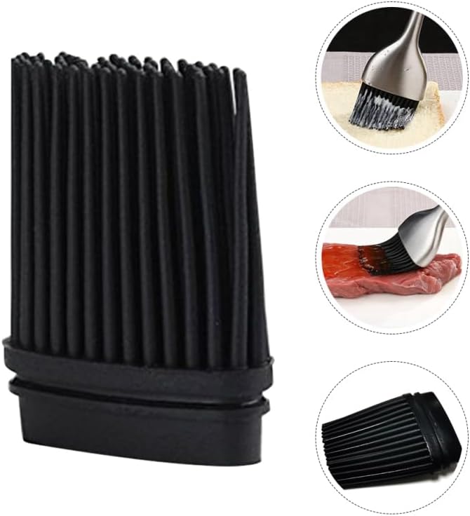 Silicone Basting Brush Refills 4-pack Pastry Brush Heads Replacement for Grill Bbq Baking and Oil Application Heat Resistant Heads for Most Handles