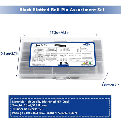 SAE Roll Pin Set, Roll pin Assortment, Slotted Spring Pins