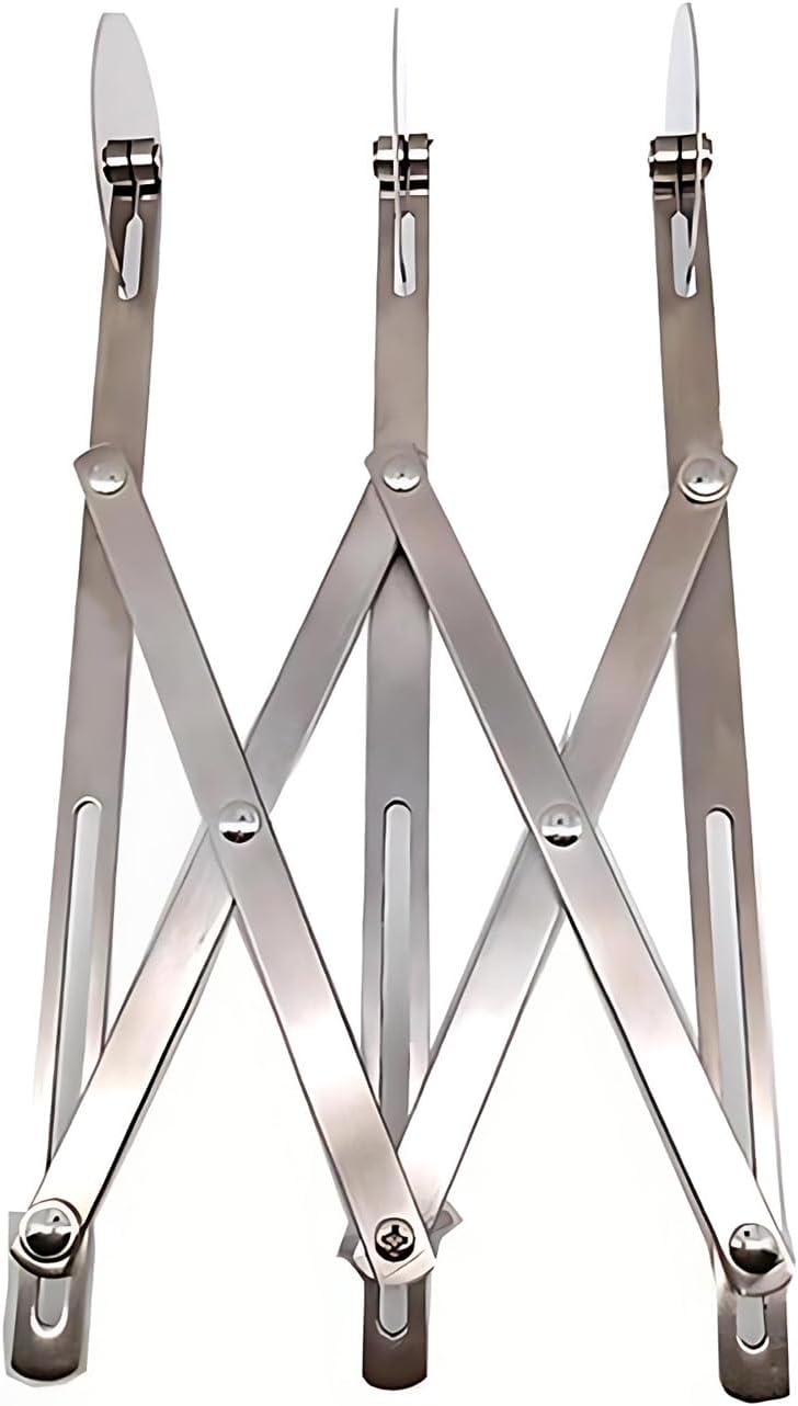 5 Wheel Pastry Cutter, Stainless Steel Pizza Slicer, Expandable Dough Cutter, Multi-Round Pastry Knife, Baking Cutter Roller Cookie Ravioli Cutter Wheel Divider