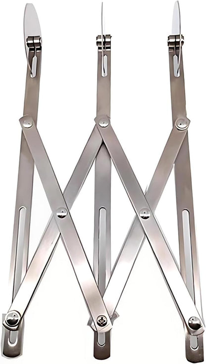 5 Wheel Pastry Cutter, Stainless Steel Pizza Slicer, Expandable Dough Cutter, Multi-Round Pastry Knife, Baking Cutter Roller Cookie Ravioli Cutter Wheel Divider