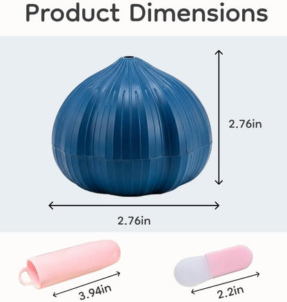 Garlic Peeler & Press Kit with Silicone Garlic Roller Tube & Brush, Fast Garlic Skin Remover, Easy Clean Dishwasher Safe Garlic Peeler Tool, Essential Kitchen Gadget for Cooking Prep (White)