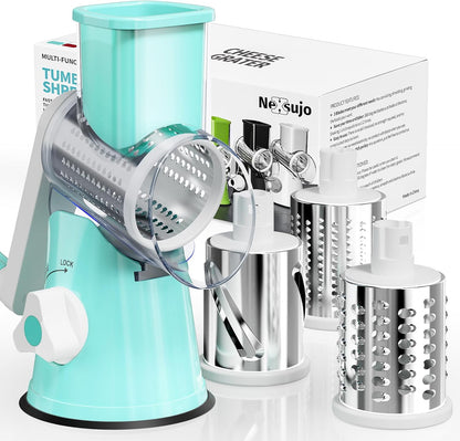 Black Hand Crank Rotary Cheese Grater