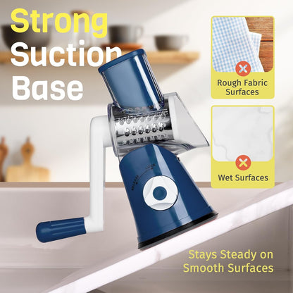 Black Hand Crank Rotary Cheese Grater