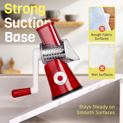 Black Hand Crank Rotary Cheese Grater