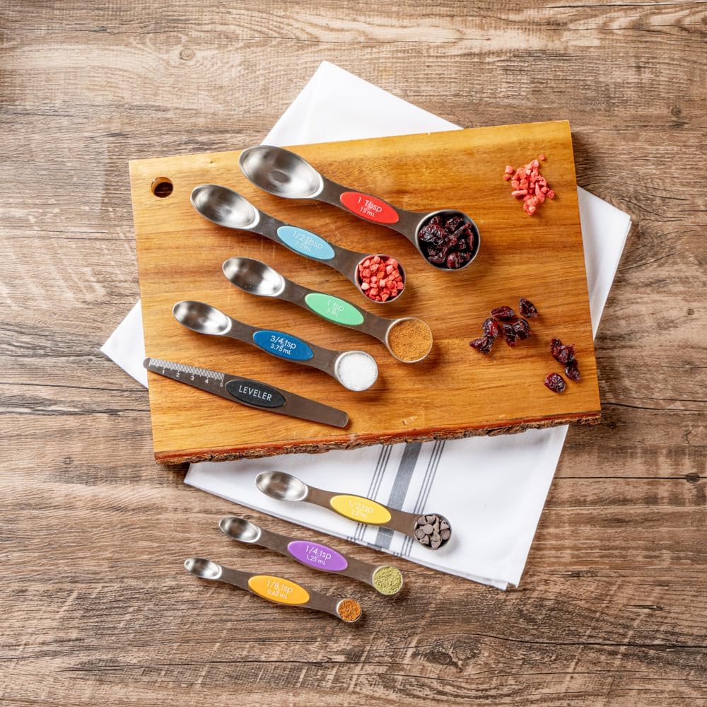 Stainless Steel Assorted Measuring Spoon Set, 6.7 x 1.6 In