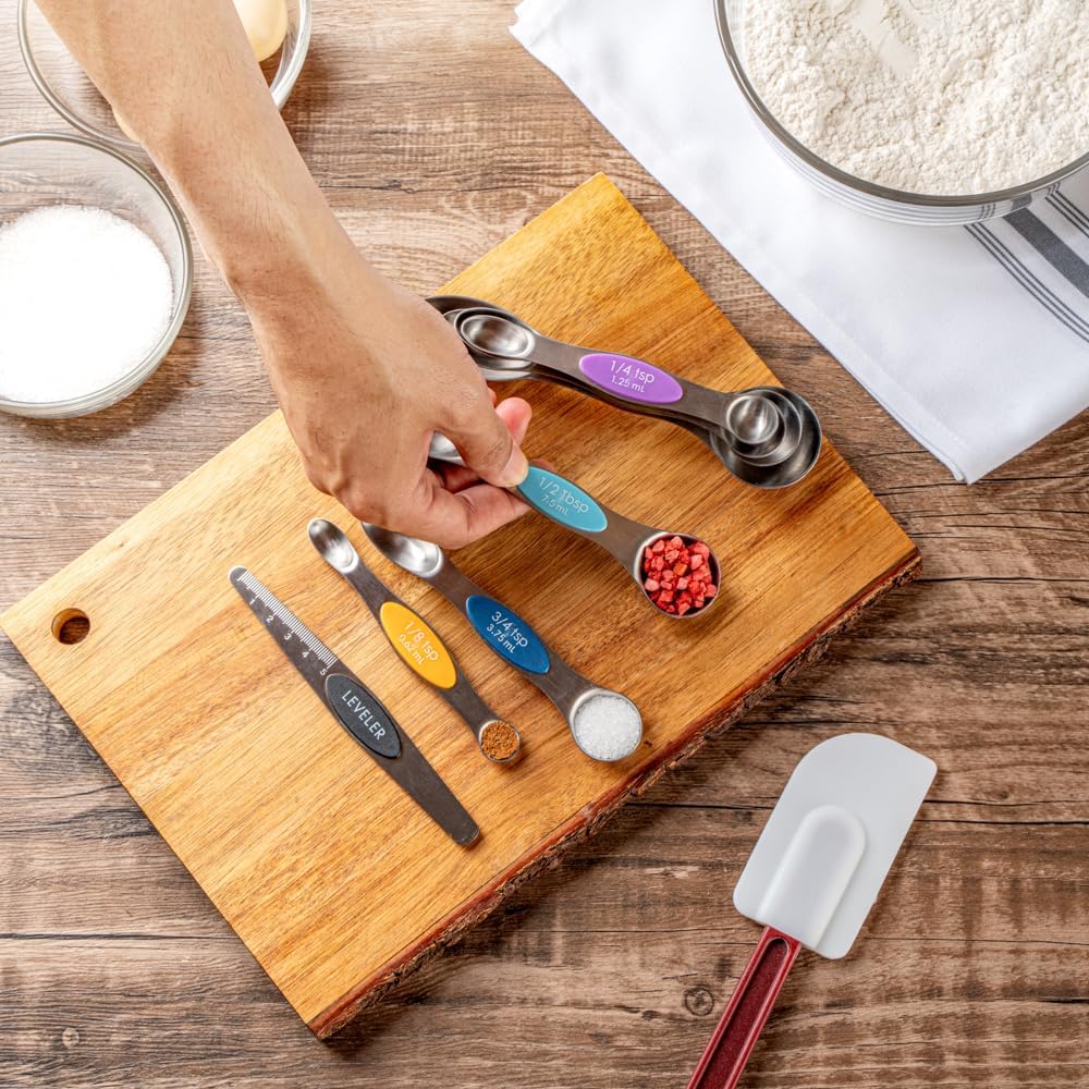 Stainless Steel Assorted Measuring Spoon Set, 6.7 x 1.6 In