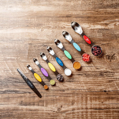 Stainless Steel Assorted Measuring Spoon Set, 6.7 x 1.6 In
