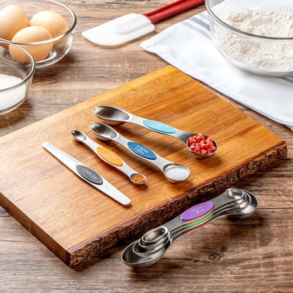 Stainless Steel Assorted Measuring Spoon Set, 6.7 x 1.6 In