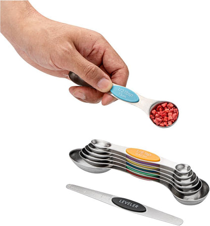 Stainless Steel Assorted Measuring Spoon Set, 6.7 x 1.6 In