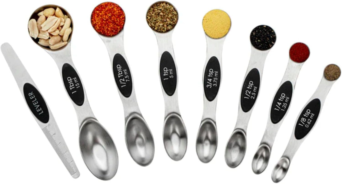 Stainless Steel Assorted Measuring Spoon Set, 6.7 x 1.6 In