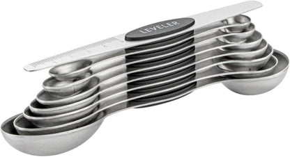 Stainless Steel Assorted Measuring Spoon Set, 6.7 x 1.6 In