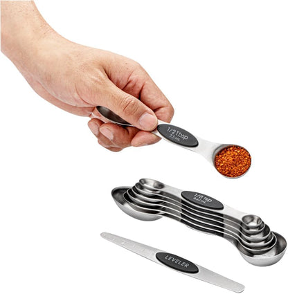 Stainless Steel Assorted Measuring Spoon Set, 6.7 x 1.6 In