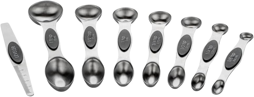 Stainless Steel Assorted Measuring Spoon Set, 6.7 x 1.6 In