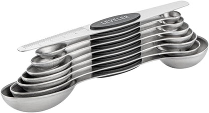 Stainless Steel Assorted Measuring Spoon Set, 6.7 x 1.6 In