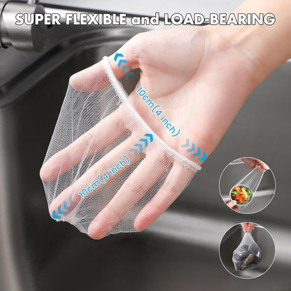 300PCS Kitchen Sink Drain Strainer Mesh Bags Disposable Drain Covers (300)