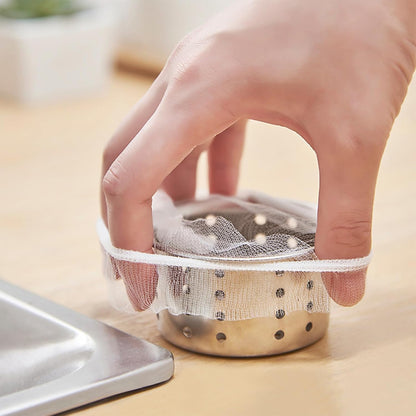 300PCS Kitchen Sink Drain Strainer Mesh Bags Disposable Drain Covers (300)