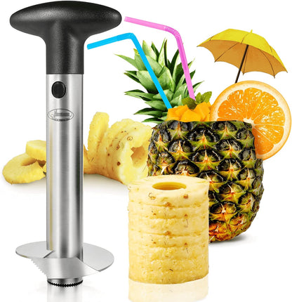 Newness Upgraded Pineapple Corer & Slicer, Reinforced Thick Blade