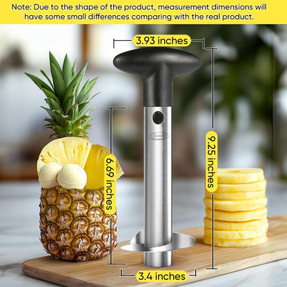 Newness Upgraded Pineapple Corer & Slicer, Reinforced Thick Blade