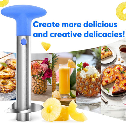 Newness Upgraded Pineapple Corer & Slicer, Reinforced Thick Blade