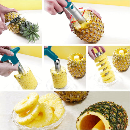 Newness Upgraded Pineapple Corer & Slicer, Reinforced Thick Blade