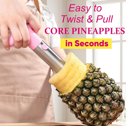 Newness Upgraded Pineapple Corer & Slicer, Reinforced Thick Blade