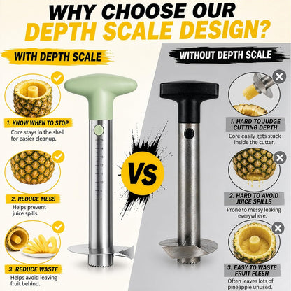 Newness Upgraded Pineapple Corer & Slicer, Reinforced Thick Blade