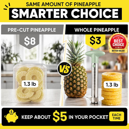 Newness Upgraded Pineapple Corer & Slicer, Reinforced Thick Blade