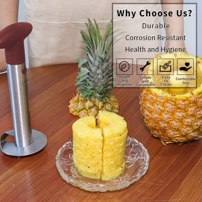Newness Upgraded Pineapple Corer & Slicer, Reinforced Thick Blade