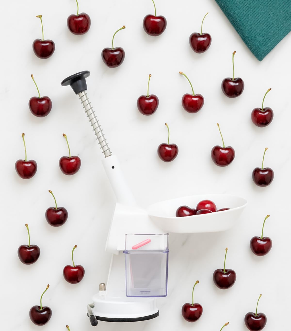 Deluxe Cherry Pitter with Suction Base, BPA Free, 11-Inches x 7.5-Inches x 4.5-Inches
