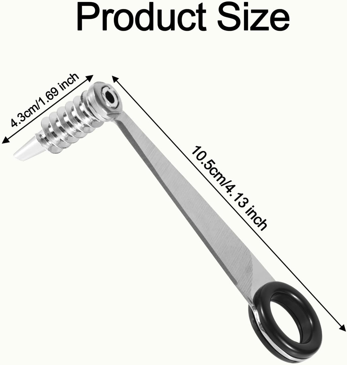 Spiral Cutter Slicer, Manual Stainless Steel Spiralizer Portable Spiral Knife Peeler Tool for Vegetable Potato Cucumber Carrot Fruit Kitchen Gadgets