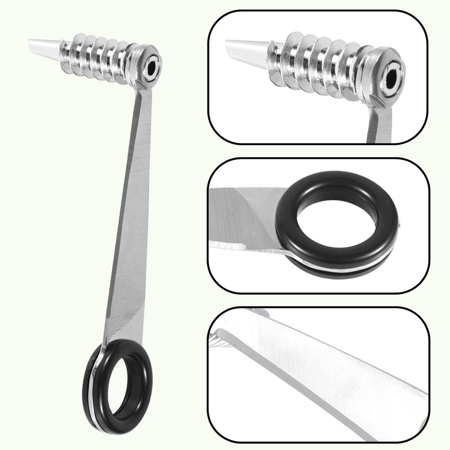 Spiral Cutter Slicer, Manual Stainless Steel Spiralizer Portable Spiral Knife Peeler Tool for Vegetable Potato Cucumber Carrot Fruit Kitchen Gadgets