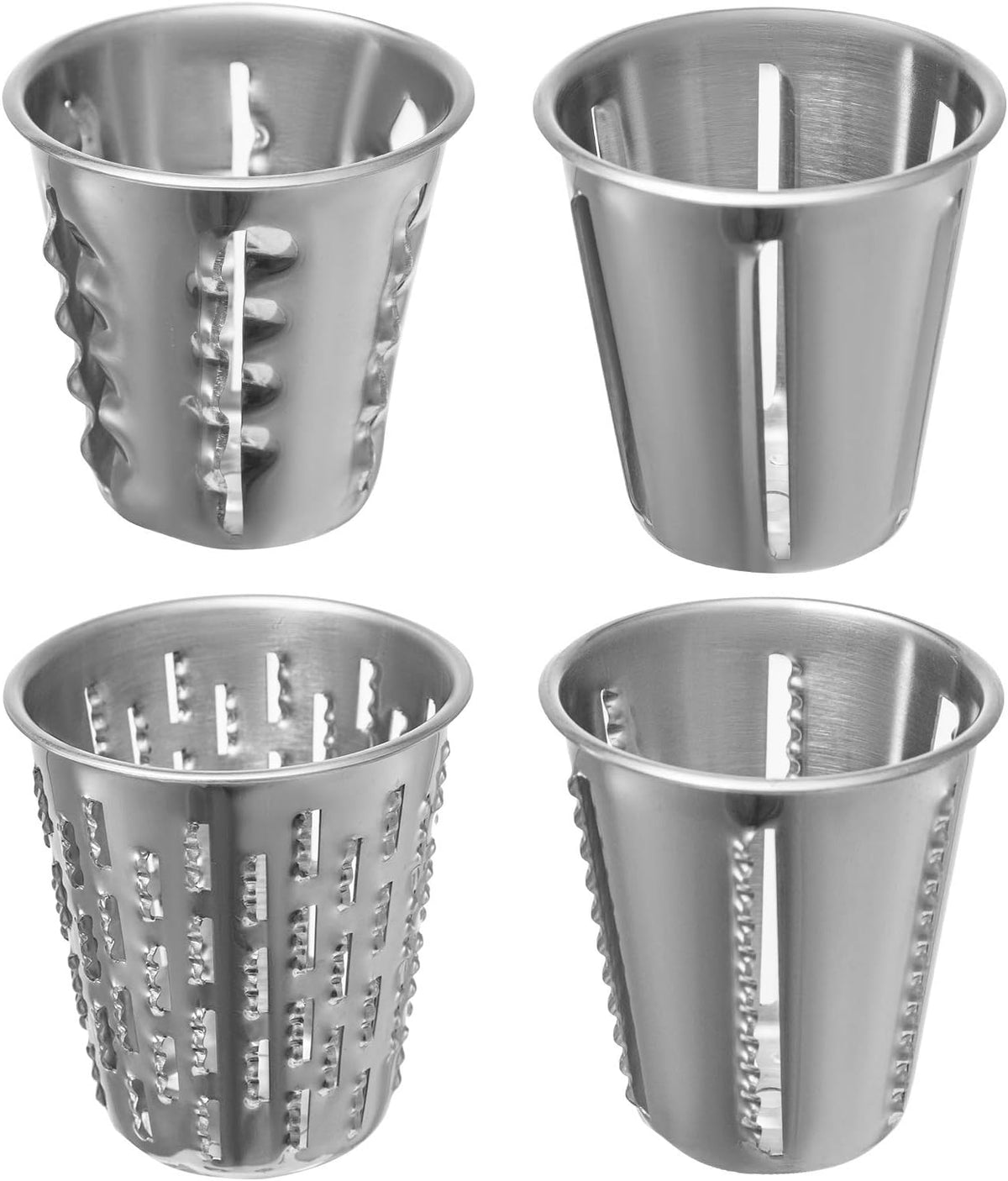 Rotary Cheese Grater, Zinc Alloy Rotary Vegetable Mandoline, Manual Cheese Mandoline w/ 5 Stainless Steel Cutting Cones, Manual Vegetable Grater w/ 2.5L Bowl, Rotary Shredder w/Suction Base