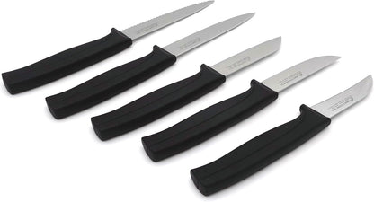 Tomato Knife, MATTSTONE HILL 5 Inch Serrated Kitchen Utility Knife, Red | German X50CrMoV15 Steel