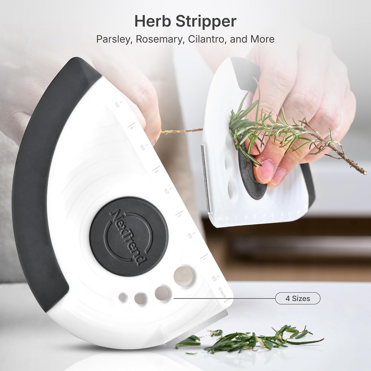 red 5-in-1 flexible dough and bowl scraper with stainless-steel edge and integrated ruler
