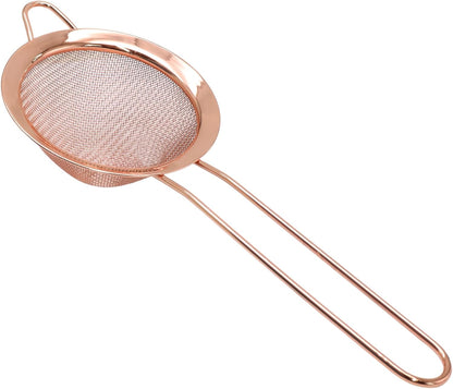 Small Fine Mesh Strainer, Stainless Steel, Gold