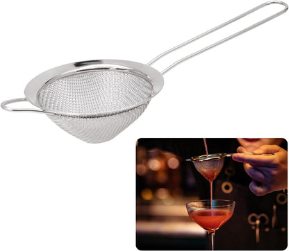 Small Fine Mesh Strainer, Stainless Steel, Gold