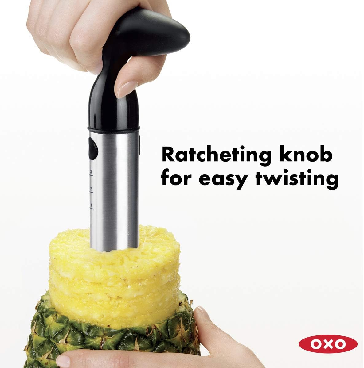 Good Grips Stainless Steel Pineapple Corer & Slicer + Good Grips 3-in-1 Avocado Slicer - Green