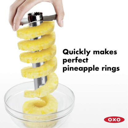 Good Grips Stainless Steel Pineapple Corer & Slicer + Good Grips 3-in-1 Avocado Slicer - Green