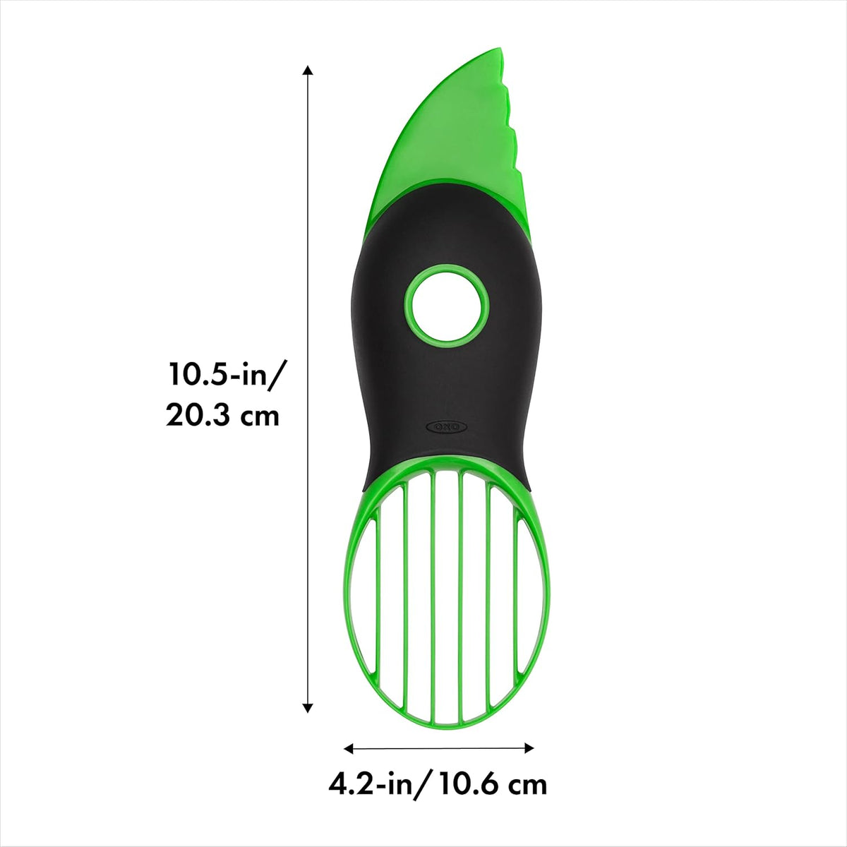 Good Grips Stainless Steel Pineapple Corer & Slicer + Good Grips 3-in-1 Avocado Slicer - Green