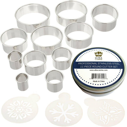 24pcs Mini Cookie Cutter Shapes Set - 8 Shapes, 3 sizes | 100% Stainless Steel, Dishwasher Safe, Rust Resistant, Crisp Cutting Edge , Fruits, Bento Lunch, Sandwich, Fondant, Cheese