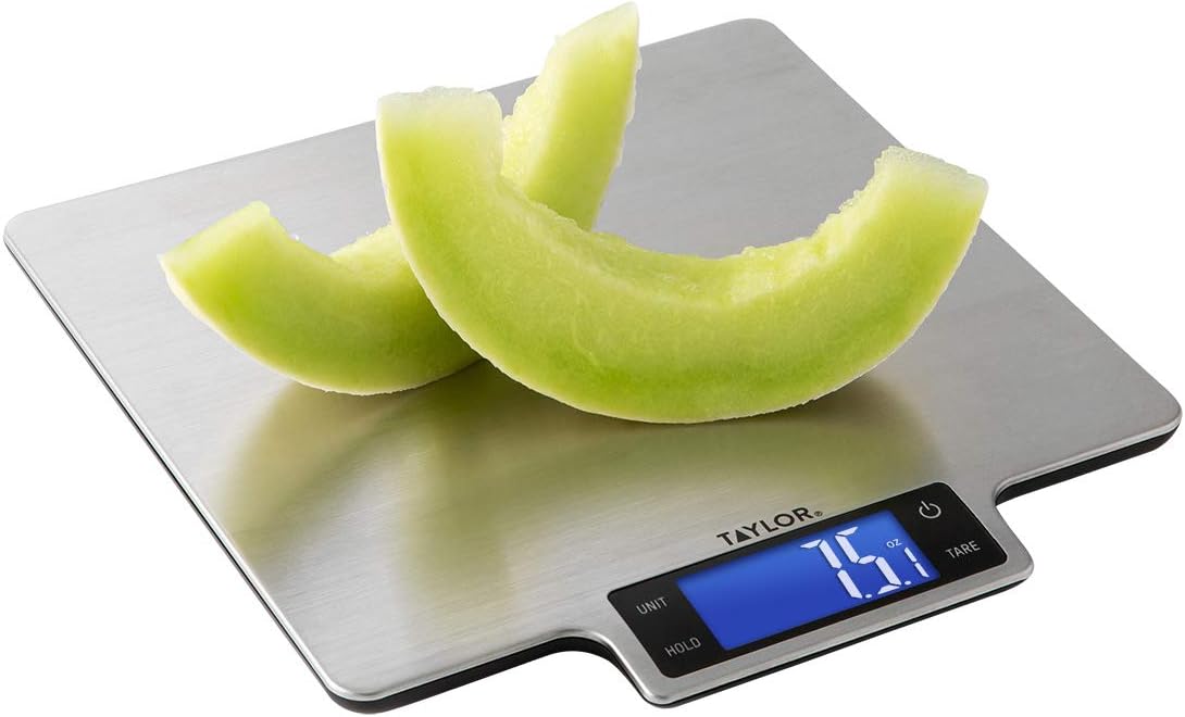 22lb Ultra-Precise Digital Stainless Steel Household Kitchen Scale, One, Silver