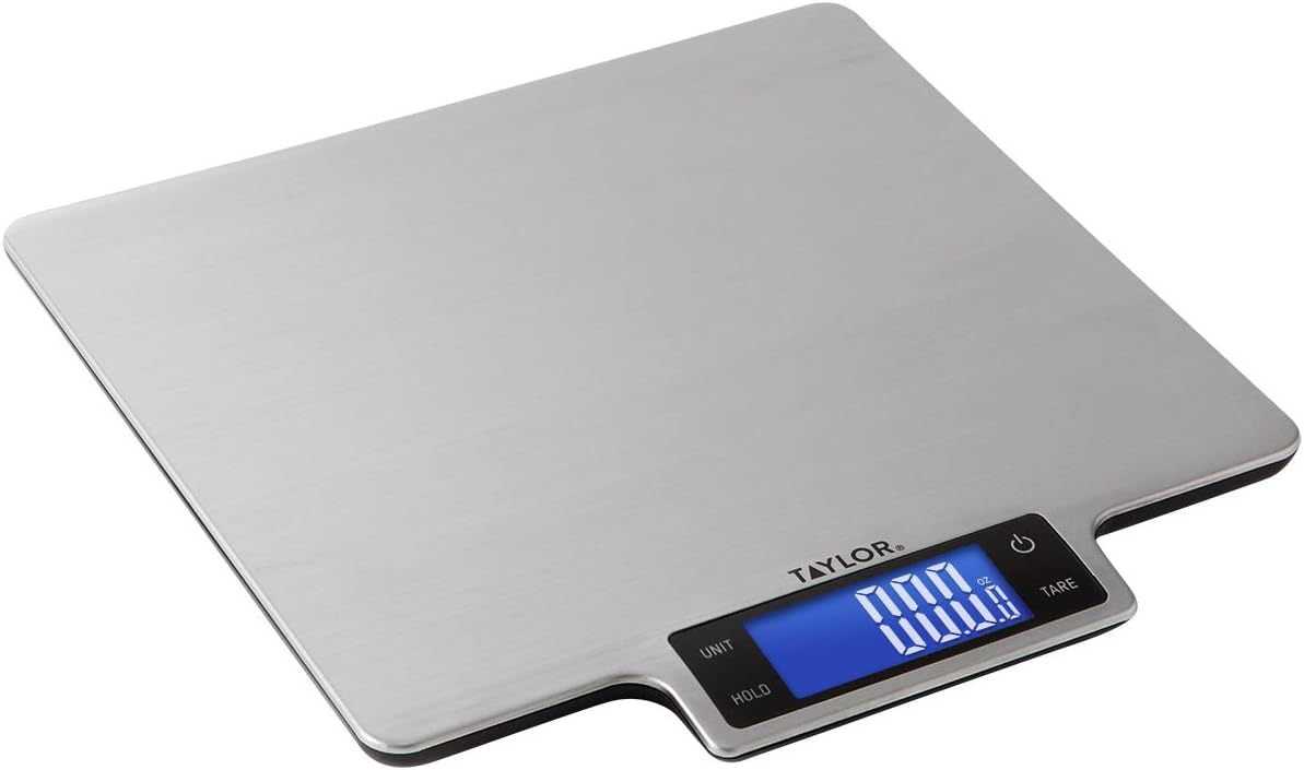 22lb Ultra-Precise Digital Stainless Steel Household Kitchen Scale, One, Silver