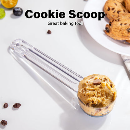 Extra Small Cookie Scoop 1 tsp, Professional Stainless Steel Tiny Ice Cream Scoop 25mm, Melon Baller Scoop Good Soft Grips, Quick Trigger Release
