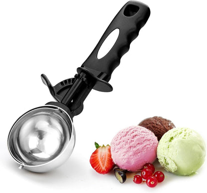 Extra Small Cookie Scoop 1 tsp, Professional Stainless Steel Tiny Ice Cream Scoop 25mm, Melon Baller Scoop Good Soft Grips, Quick Trigger Release