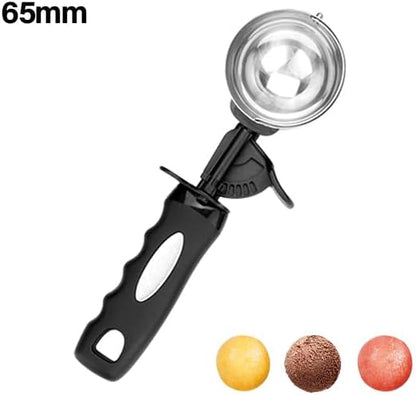 Extra Small Cookie Scoop 1 tsp, Professional Stainless Steel Tiny Ice Cream Scoop 25mm, Melon Baller Scoop Good Soft Grips, Quick Trigger Release