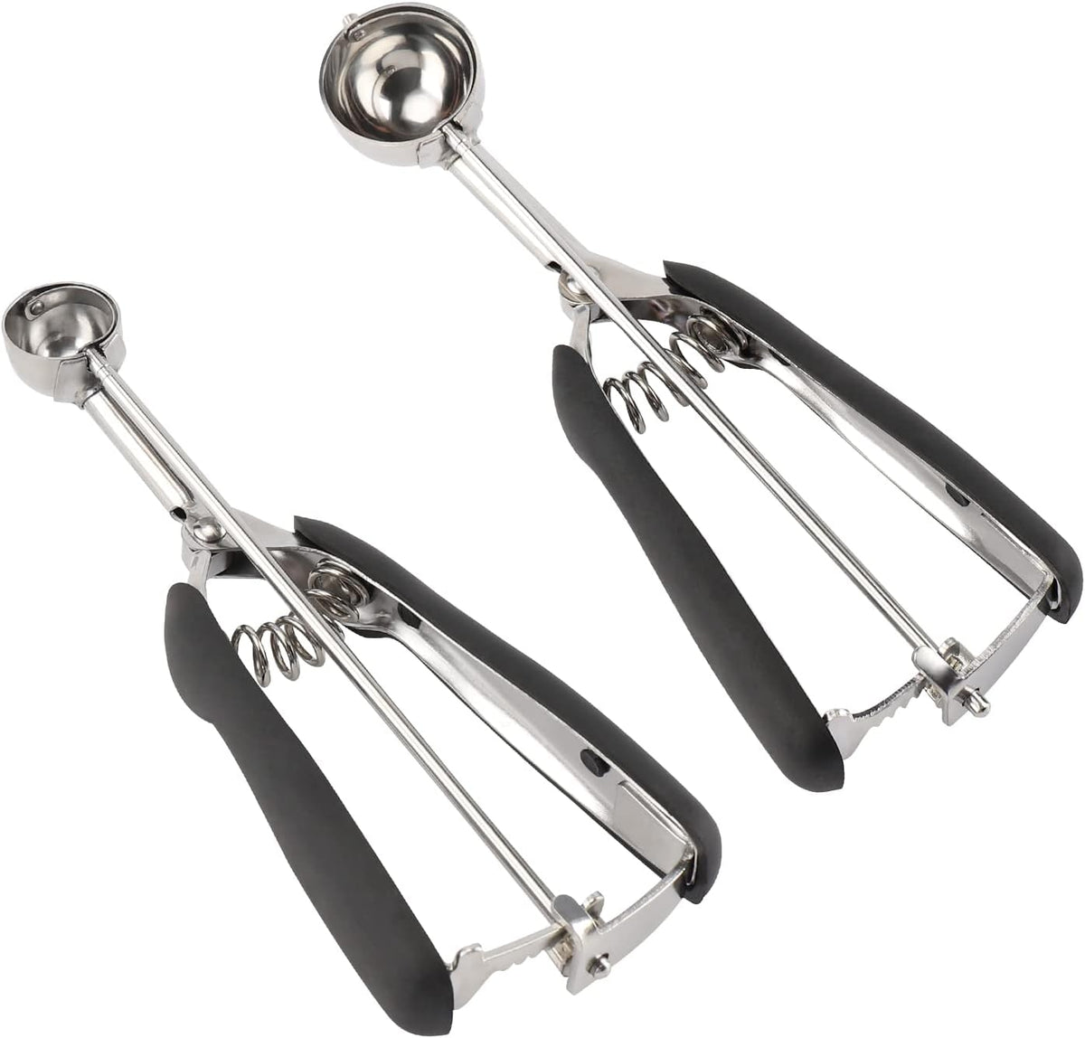 Extra Small Cookie Scoop 1 tsp, Professional Stainless Steel Tiny Ice Cream Scoop 25mm, Melon Baller Scoop Good Soft Grips, Quick Trigger Release